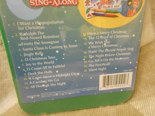 Christmas Sing Along Kids Music Stickers, 4 Crayons Book (CD, 2012) SEALED!!! - Picture 3 of 4