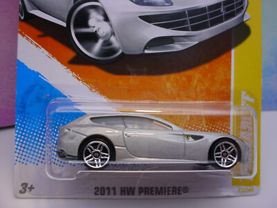 htf 2011 i Hot Wheels FERRARI FF #45 ☆ pearl gray; pr5☆Premiere