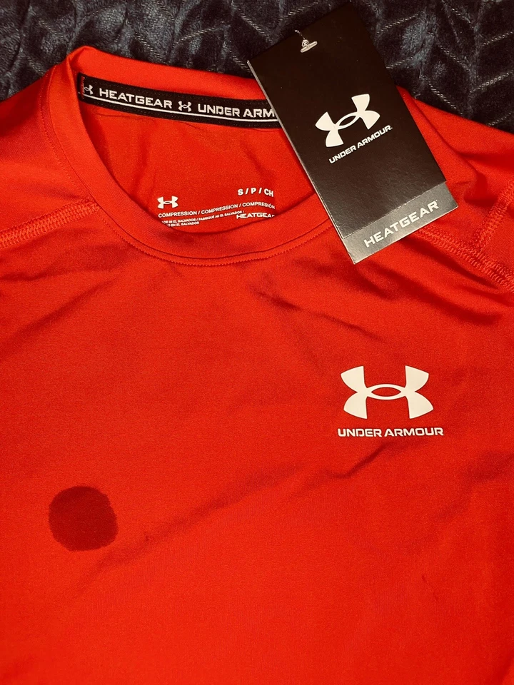 Under Armour Med HG Comp LS Mens Gents Baselayer Top Compression Armor Thermal - Image 3 of 4
