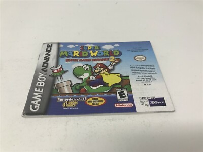 Super Mario World: Super Mario Advance 2 Game Boy Advance GBA Manual Only FRENCH