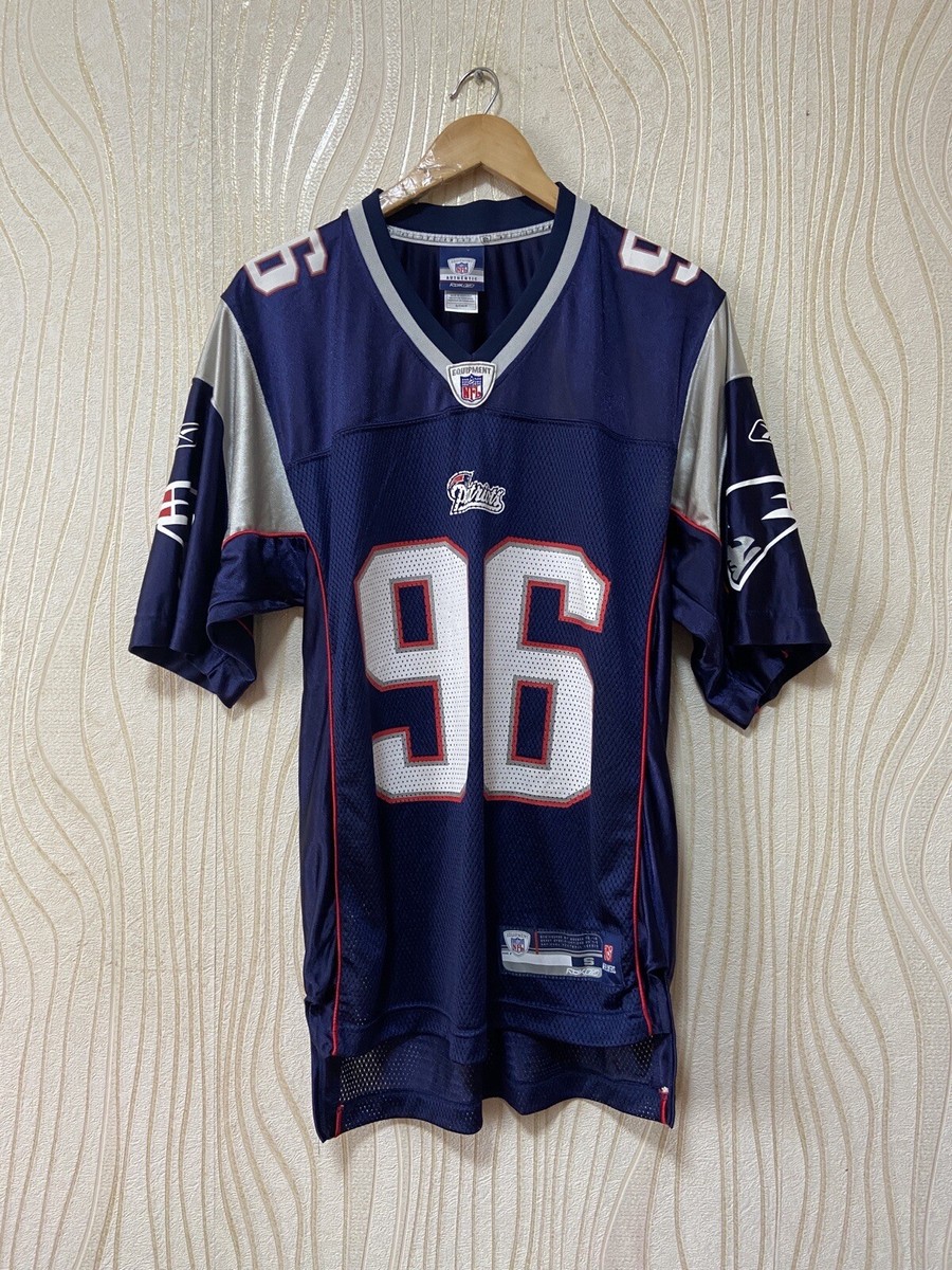NEW ENGLAND PATRIOTS NFL SHIRT JERSEY REEBOK sz S #96 ADALIUS