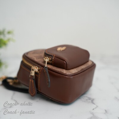 COACH モノグラムミニリュック NWT Coach CX066 CZ086 Mini Court Backpack Bag Charm | eBay