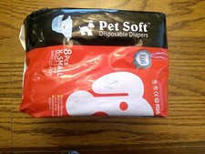 Pet Soft Disposable Female XS Dog Diapers Absorbent with Leak Proof Fit 16 ct