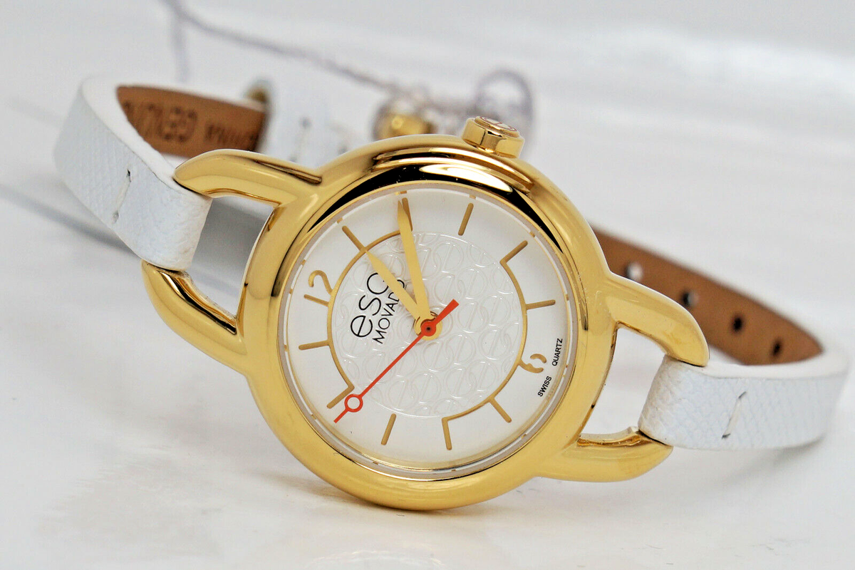 ESQ by Movado Gold-Tone Stainless Steel Ladies’ 25mm Swiss-Made Dress Watch Vintage Esq by Movado Laides Gold Tone Tank Watch Rectangle  main image 4