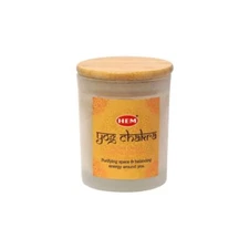 Yog Chakra Long Lasting Scented Candle soy wax gemstone natural essential oil