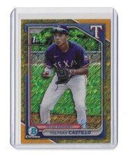 2024 Bowman Chrome Yolfran Castillo 1st Bowman Gold Shimmer Refractor /50