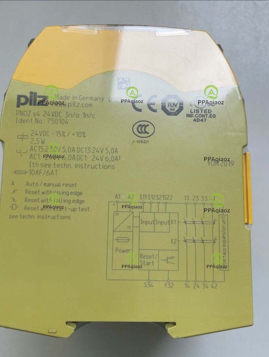 FUNGO PNOZ S4 24VDC 3N/O 1N/C RELÈ DI SICUREZZA IDENT. n.: 750104