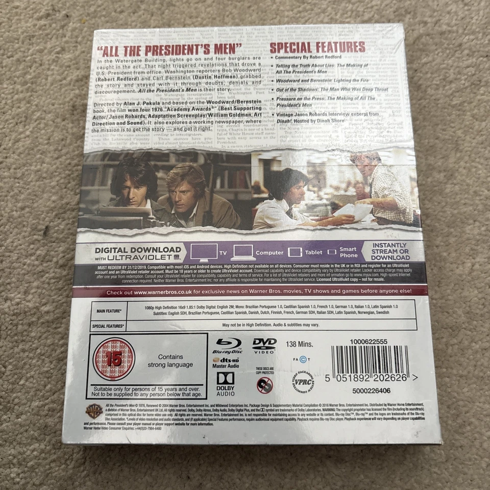 All The President's Men Premium Collection Blu-Ray OOP New/Sealed with Art Cards - Image 2 of 2