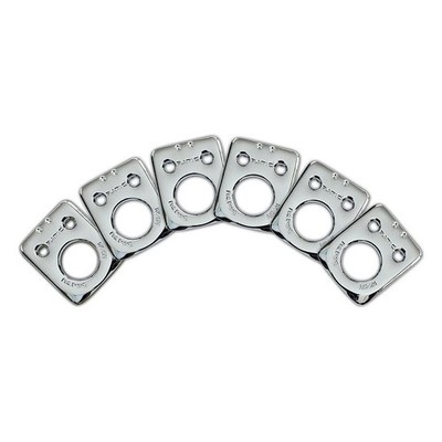 Graph Tech Ratio InvisoMatch Platten für Fender 2 Pin Tuner 6er Set (Chrom)