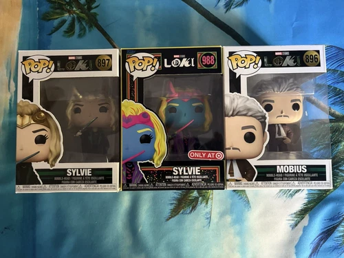 FUNKO-POP     MARVEL STUDIOS - LOKI #896 - MOBIUS, #897 - SYLVIE, #988 -SYLVIE