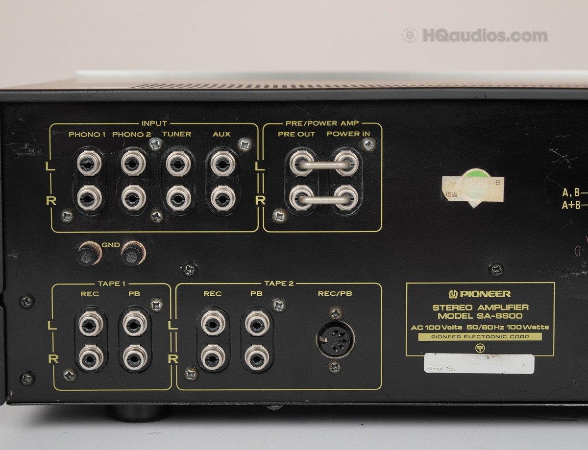 Pioneer SA-8800 Integrated Amplifier – Fully Serviced & Restored