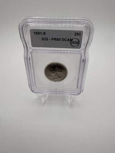 1991-S Washington Quarter Silver Proof ICG PR69 DCAM San Francisco