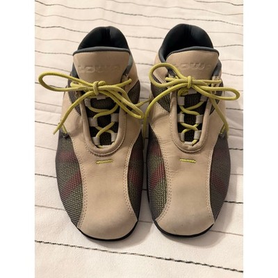 Lowa | Trainers Unique Suede and Mesh Construction with Yellow Laces