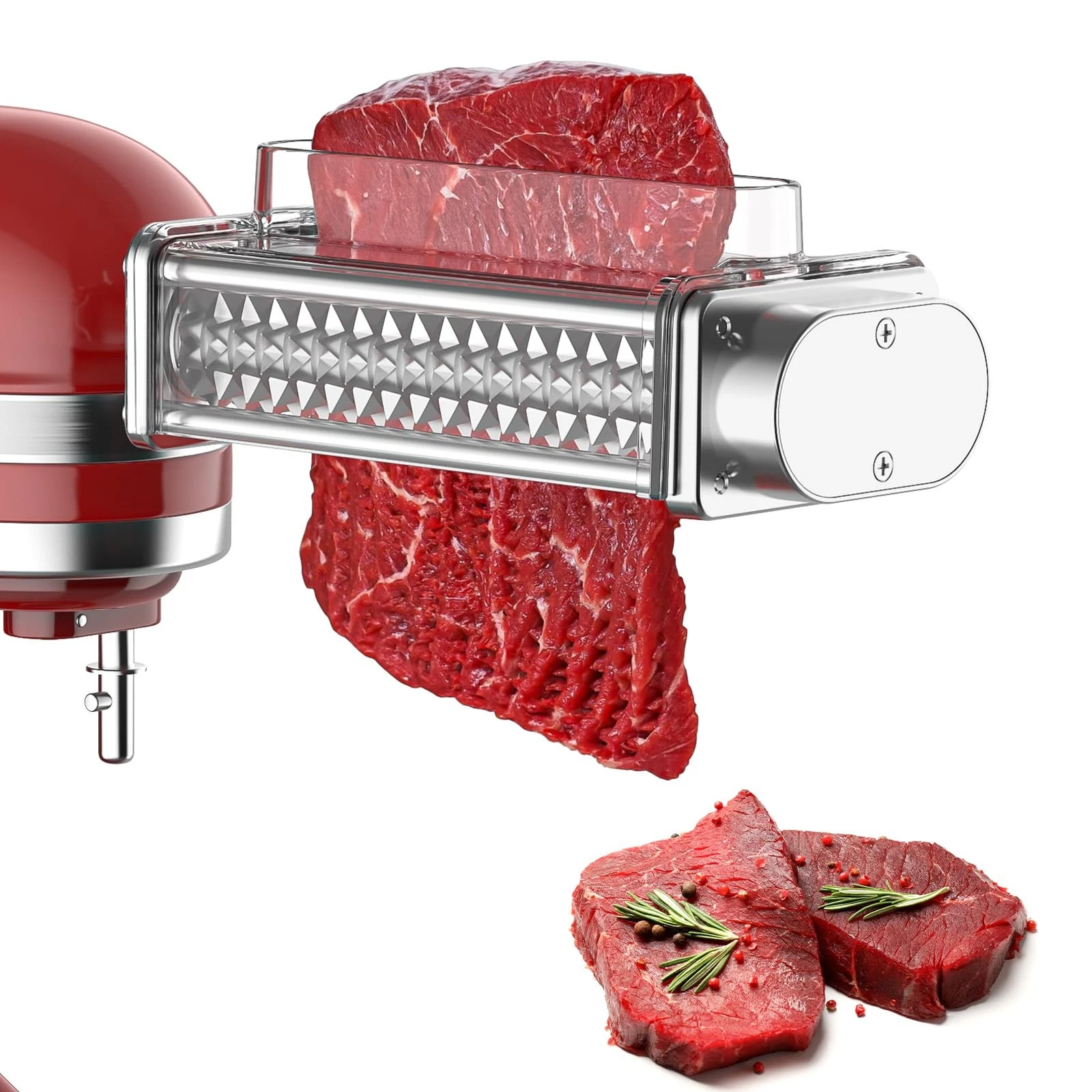 Meat Tenderizer for KitchenAid Mixer - Fit all kitchenaid stand mixer, Silver