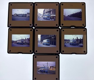 7 x Bradford City Trolleybuses 35mm Photographic Slides c/w copyright