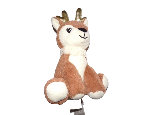 Animal Adventure 2019 9" Golden Horns floral bordado reno peluche BR - Imagen 9 de 9
