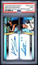 2025 Bowman Draft Prospect Dual Auto Refractor Konnor Griffin/Seth Hernandez/99