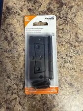 2 X National Hardware N830-438 V535 3-1/2" Surface Hinge 2-ct, Oil Rubbed Bronze