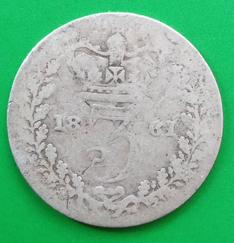 1861 Victoria Threepence — photo from the most recent tracked eBay sale