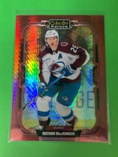 2025-26 O-Pee-Chee Hockey - Nathan MacKinnon Platinum Preview Red Prism /50 NM