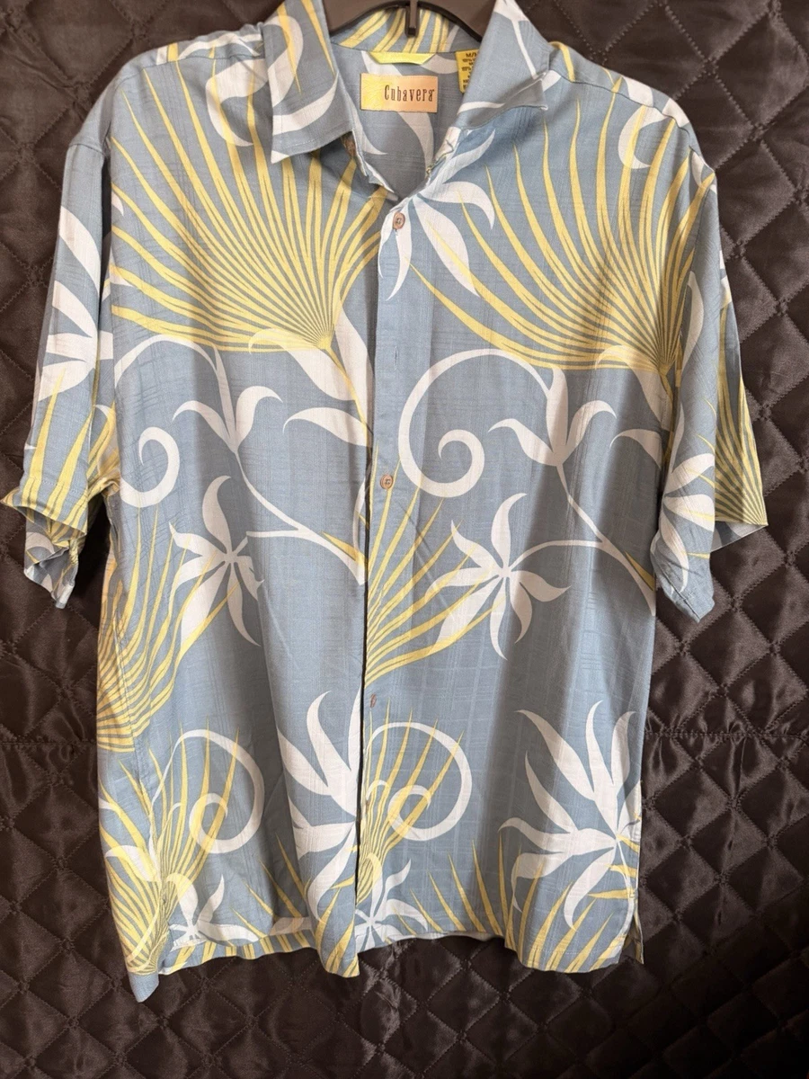 Tropical 　英語版 White Short Sleeve Casual Button-Down Shirts for Men for sale | eBay