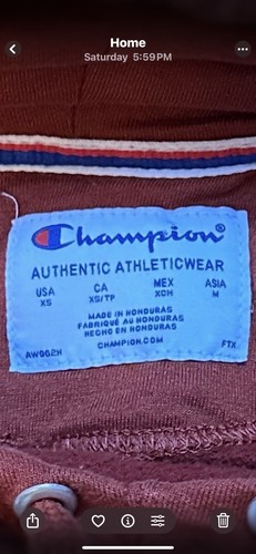 Champion Damen XS Sweatshirt Hoodie Pullover Sport Logo Terracotta Farbe. C2 - Bild 6 von 6