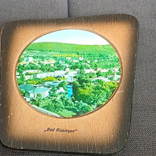 Holz-Wandbild Reiseandenken mit Kordel Ortsansicht Bad Kissingen