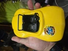 Tonka Yellow Plastic Toy Car w/ Open Seat & Steering Wheel Black/White