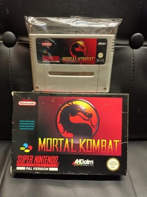 SNES Super Nintendo Mortal Kombat in OVP mit Schutzhülle