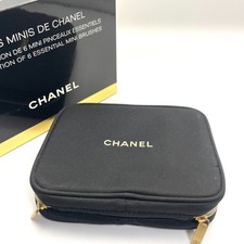 Chanel Makeup Bag Cosmetic Pouch Case Black box 1884