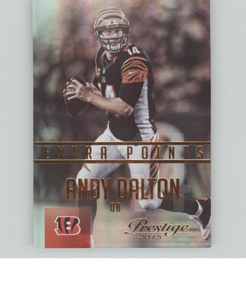 2015 Panini Prestige #63 Andy Dalton Extra Points Gold #/50