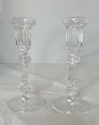 Vintage Waterford Crystal Candlesticks Pair, Curraghmore Pattern - 8.25"
