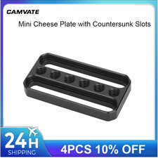 Mini Cheese Plate with Countersunk Slots and 1/4"-20 Threads Extension Cheese Ba