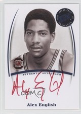 2007-08 Press Pass Legends Saturday Signatures Red Ink Alex English Auto HOF 0o9