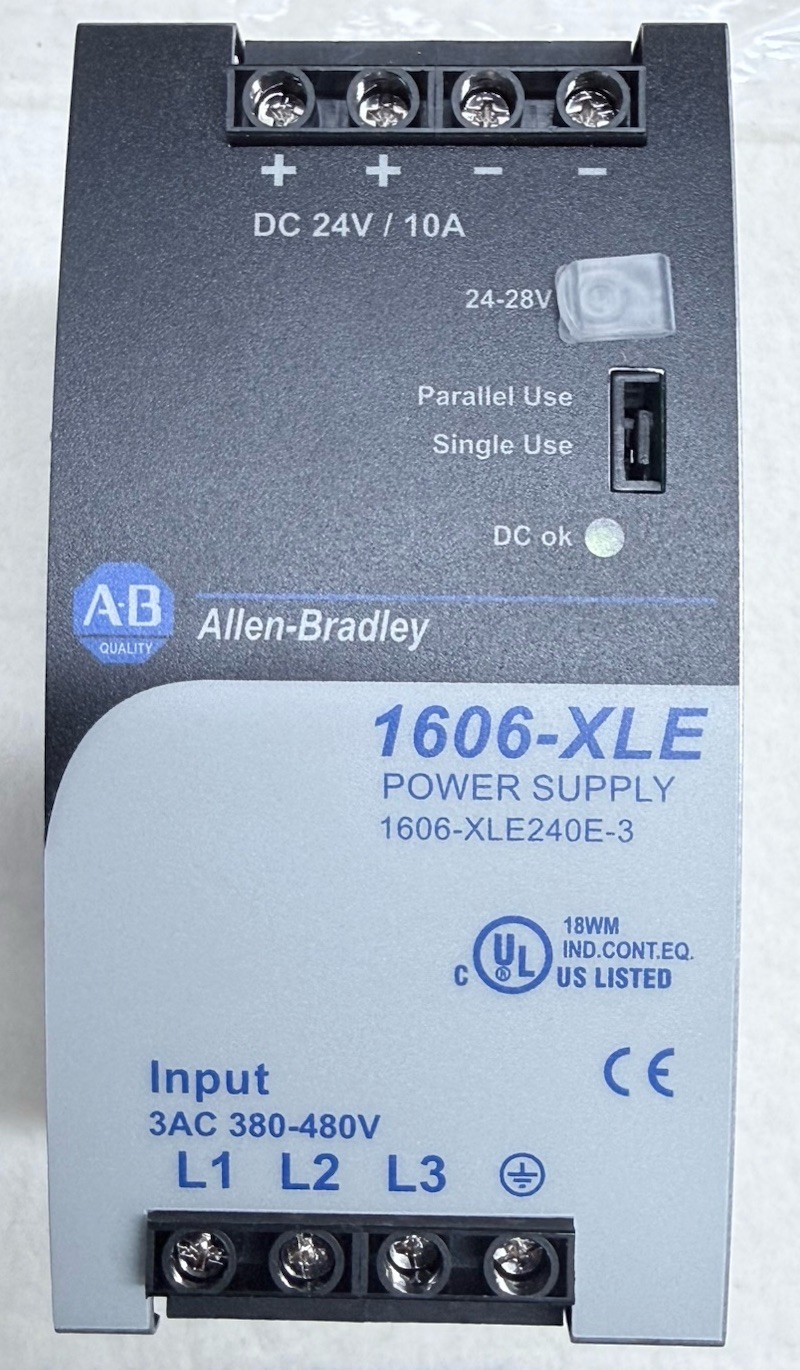 Allen-Bradley 1606-XLE240E-3 Power Supply 3 Phase 380 480VAC In 24VDC 10A 240W