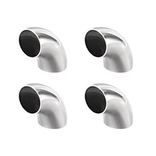 Stainless Steel Pipe Fitting 90 Degree Elbow Butt-Weld 1-1/4" OD 1.5mm 4pcs