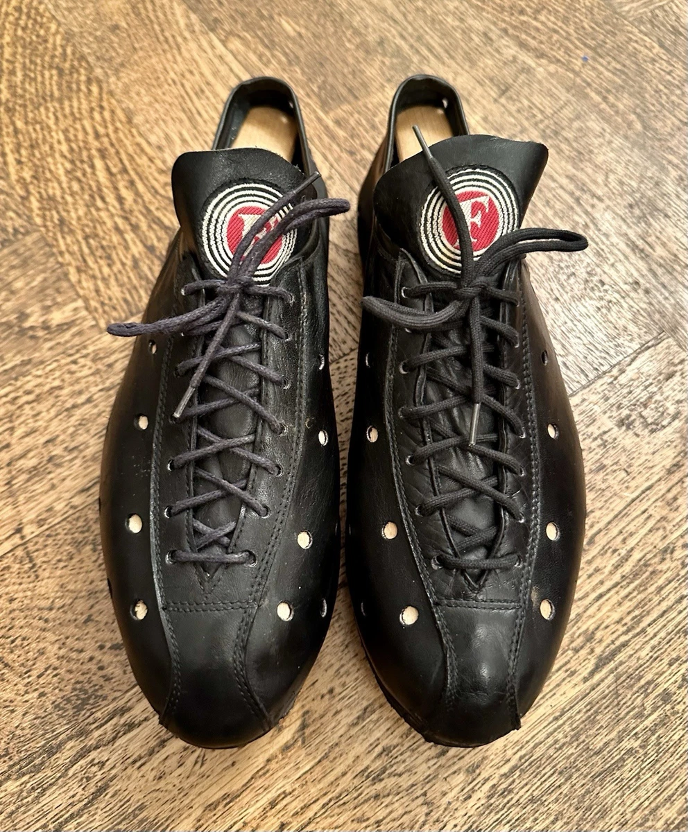 Super Rares Chaussures De Vélo Vintage Diamant-DMT Mod. 102 En Cuir – Taille 39 (Neuves, Pour Eroica !)