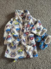 2T Paw Patrol Robe Slipper Set