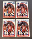 1989-90 NBA Hoops Michael Jordan All Star 4 Card Lot #21 - NM-MT - Chicago Bulls