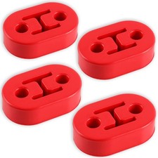 Rubber Exhaust Hanger, Muffler Exhaust System, Heavy Insulator 4PCS-Red