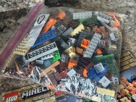 Lego Minecraft 21116 Crafting Box w/ Manuals 8-in-1 Building Set Steve Skeleton