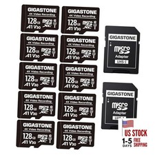 128GB Micro SD Card 10-Pack, A1 V30 4K Video 128gb Video Recording 10-pack
