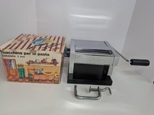 CAD Cimadolmo Italy Vintage Hand Crank Pasta Machine Maker w Box Clamp 1970s