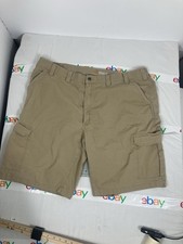 Carhartt Force Broxton Cargo Shorts Relaxed Fit Tan Sz 48 waist 103543 253