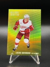 Lucas Raymond 2025-26 UD Allure Hockey Color Flow Yellow-Green Red Wings #CF-15
