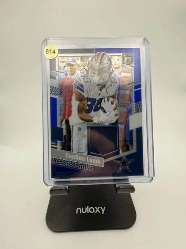 2023 Panini Donruss Optic - Threads CeeDee Lamb #DT-CDL Blue Hyper Prizm