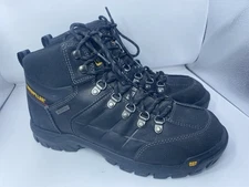 Caterpillar  Threshold Waterproof Steel Toe Black Work Boot  P90936 Men’s 10.5 W
