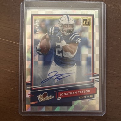 2020 Panini Donruss - The Rookies Jonathan Taylor #TR-JT Autographs /249