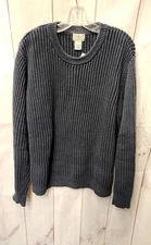 LL Bean Men's Size L Tall Navy Sweater