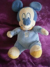 DOUDOU MICKEY DISNEY baby BLEU 26CM